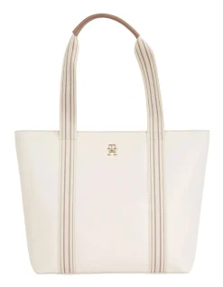 Tommy Hilfiger Tommy Life Tote Bag In White/Oatmilk