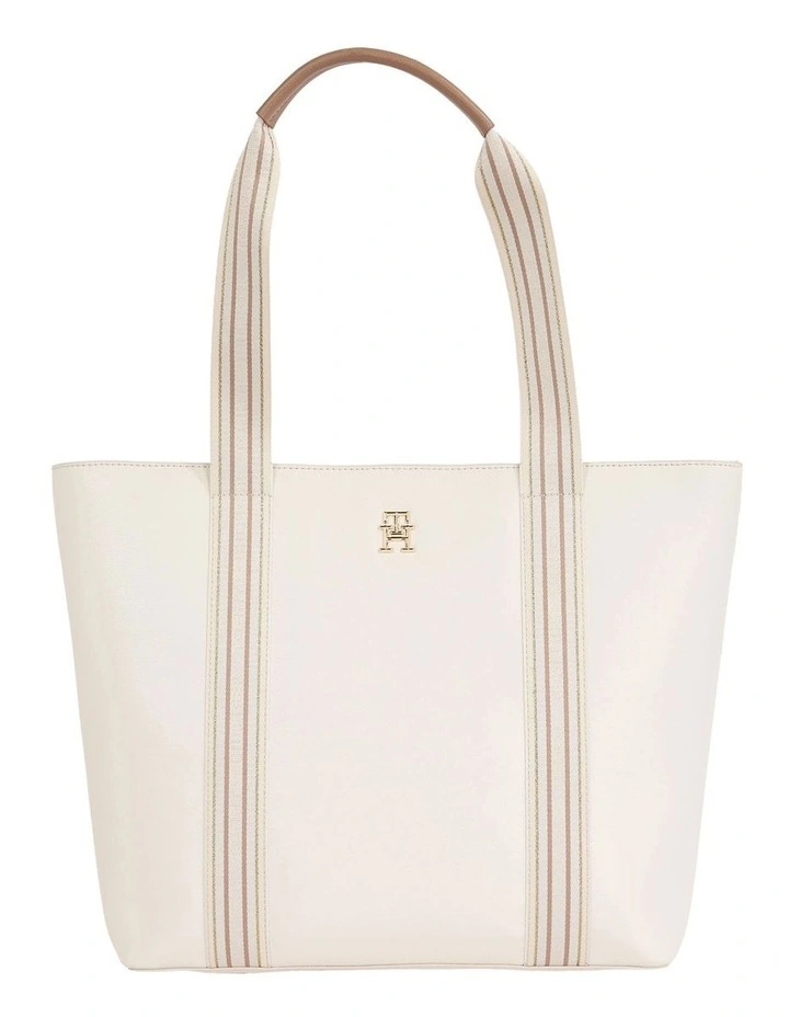 Tommy Hilfiger Tommy Life Tote Bag In White/Oatmilk 3 Tommy Hilfiger Tommy Life Tote Bag In White/Oatmilk