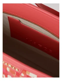 Marcs Tenerife Top Handle Tote Bag In Pink Print -Mocha shop 969378220 5 720x928