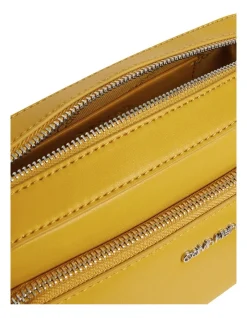 Calvin Klein Faux Leather Camera Crossbody In Gold -Mocha shop 973887220 3 720x928