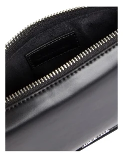 Calvin Klein Faux Leather Crossbody Bag In Black -Mocha shop 973887400 2 720x928