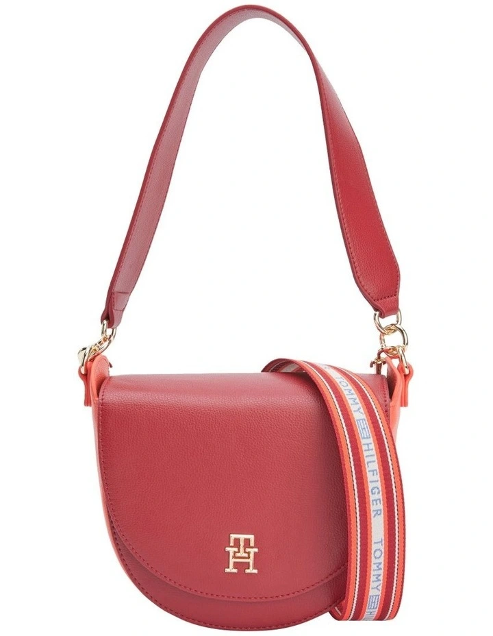 Tommy Hilfiger Tommy Life Regatta Saddle Crossbody In Red 3 Tommy Hilfiger Tommy Life Regatta Saddle Crossbody In Red