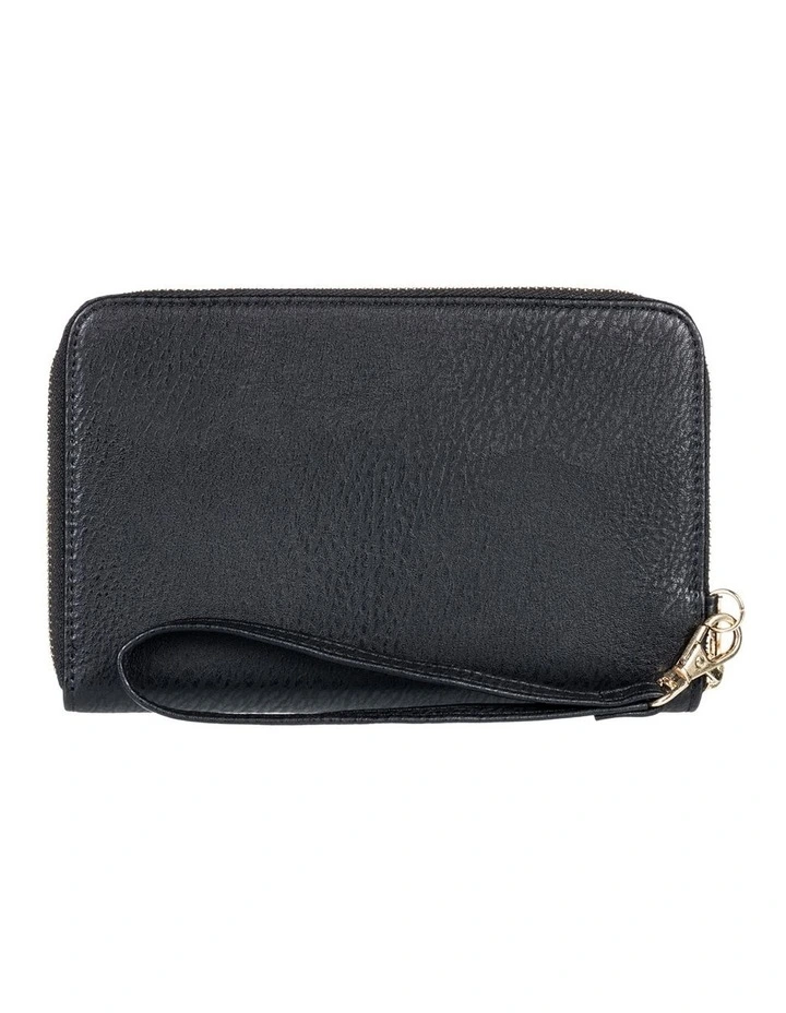 Roxy Back In Brooklyn All Around Zipper Wallet In Black 4 Roxy Back In Brooklyn All Around Zipper Wallet In Black - Image 2