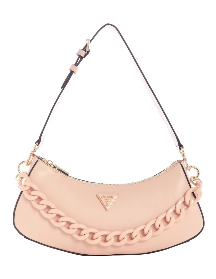 Guess Corina Zip Top Shoulder Bag In Pink 3 Guess Corina Zip Top Shoulder Bag In Pink