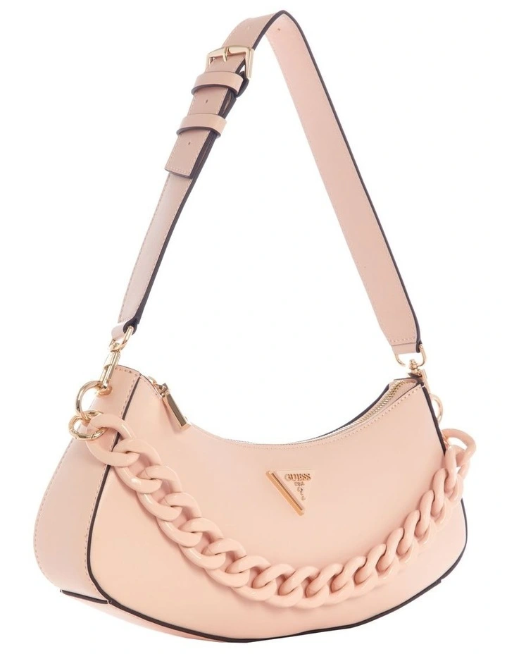 Guess Corina Zip Top Shoulder Bag In Pink 6 Guess Corina Zip Top Shoulder Bag In Pink - Image 4