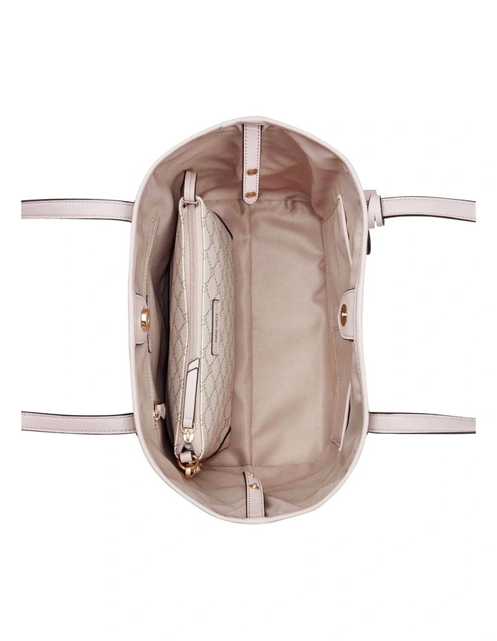 Nine West Delaine Mushroom Logo Tote Bag In Beige 5 Nine West Delaine Mushroom Logo Tote Bag In Beige - Image 3