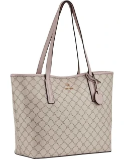Nine West Delaine Mushroom Logo Tote Bag In Beige 9 Nine West Delaine Mushroom Logo Tote Bag In Beige -Mocha shop 977787100 4 720x928
