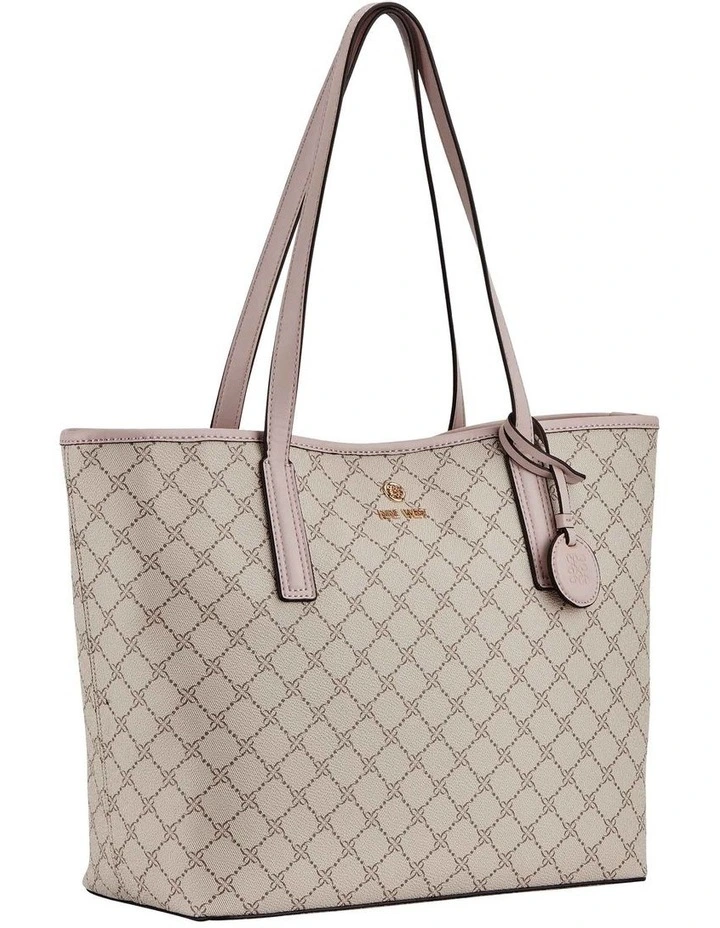 Nine West Delaine Mushroom Logo Tote Bag In Beige 6 Nine West Delaine Mushroom Logo Tote Bag In Beige - Image 4
