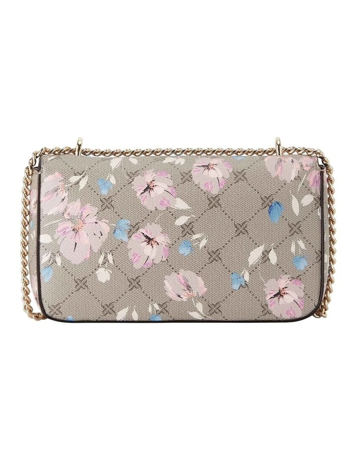 Nine West Kyelle Floral Logo Crossbody Bag In Grey 4 Nine West Kyelle Floral Logo Crossbody Bag In Grey - Image 2