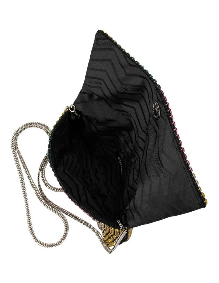 Olga Berg Dianna Clutch Bag In Multi 5 Olga Berg Dianna Clutch Bag In Multi - Image 3