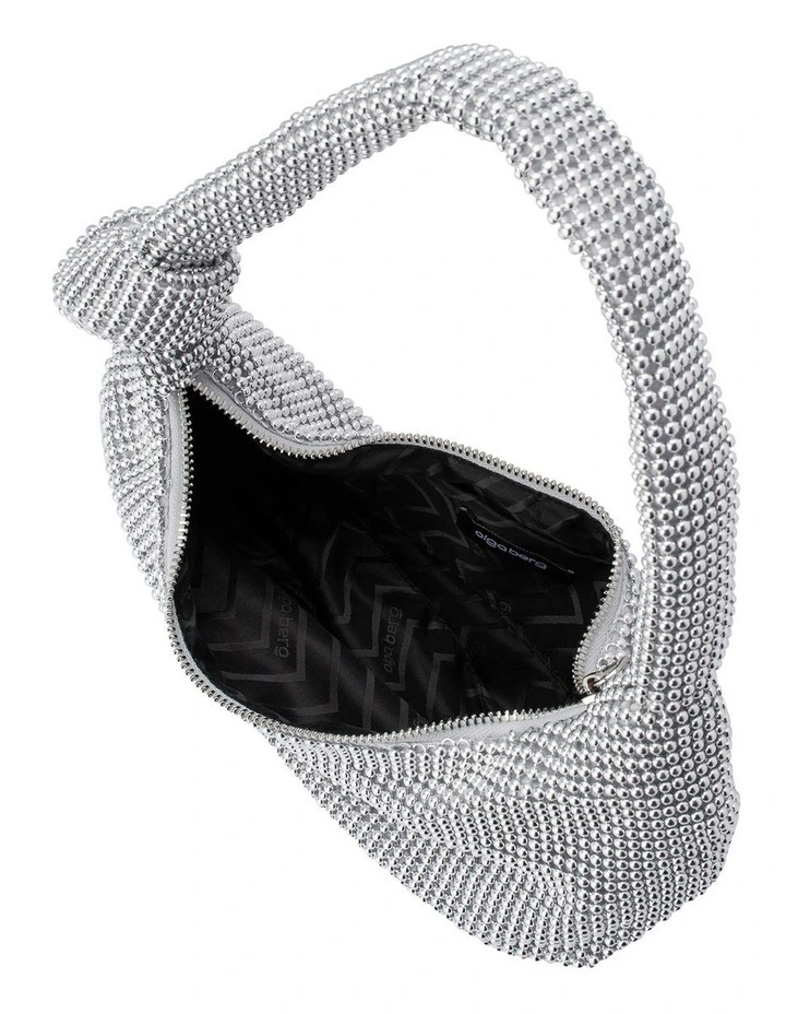 Olga Berg Franka Shoulder Bag In Silver 5 Olga Berg Franka Shoulder Bag In Silver - Image 3