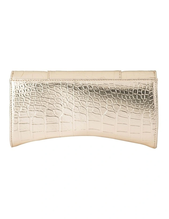 Olga Berg Tash Clutch Bag In Gold 6 Olga Berg Tash Clutch Bag In Gold - Image 4