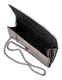 Olga Berg Tash Clutch Bag In Gunmetal 9 Olga Berg Tash Clutch Bag In Gunmetal -Mocha shop 978298480 3 720x928