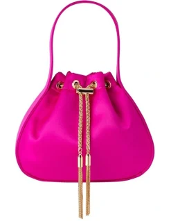 Olga Berg Miki Top Handle Bag In Pink