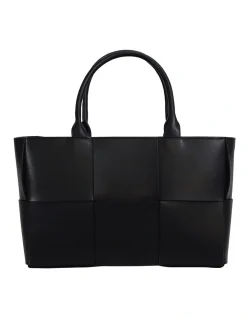 Belle & Bloom Long Way Home Woven Tote In Black -Mocha shop 978403870 978403060 3 720x928