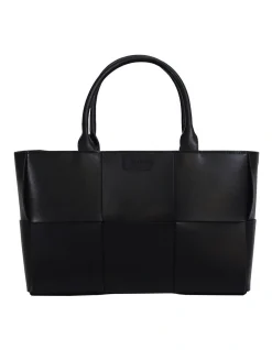 Belle & Bloom Long Way Home Woven Tote In Black -Mocha shop 978403870 978403060 6 720x928