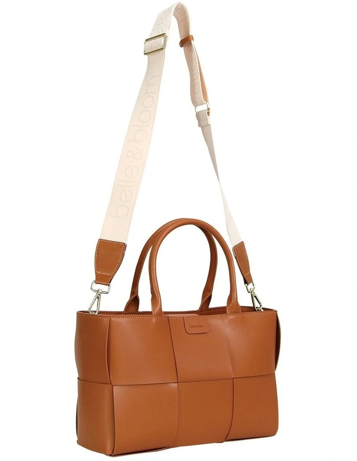 Belle & Bloom Long Way Home Woven Tote In Brown 6 Belle & Bloom Long Way Home Woven Tote In Brown - Image 4