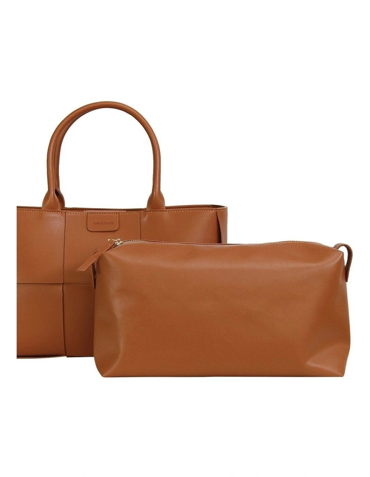 Belle & Bloom Long Way Home Woven Tote In Brown 8 Belle & Bloom Long Way Home Woven Tote In Brown - Image 6