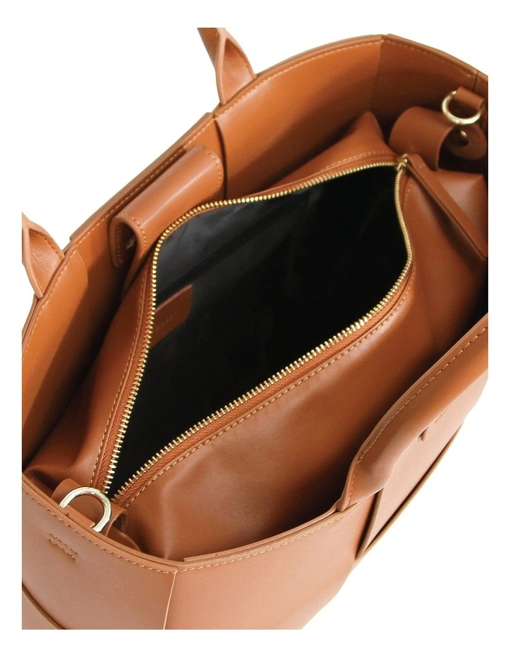 Belle & Bloom Long Way Home Woven Tote In Brown 9 Belle & Bloom Long Way Home Woven Tote In Brown - Image 7