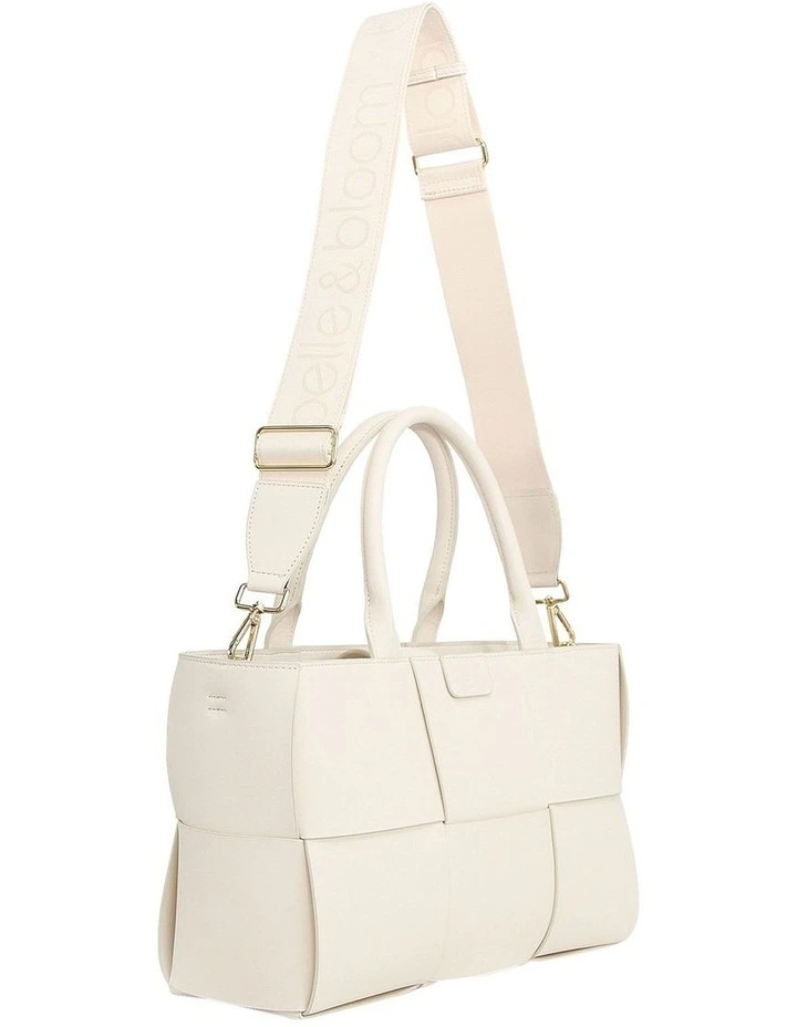 Belle & Bloom Long Way Home Woven Tote In Cream 6 Belle & Bloom Long Way Home Woven Tote In Cream - Image 4