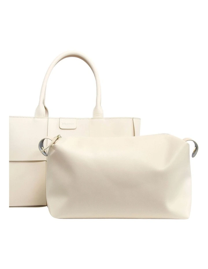 Belle & Bloom Long Way Home Woven Tote In Cream 8 Belle & Bloom Long Way Home Woven Tote In Cream - Image 6