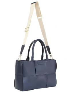 Belle & Bloom Long Way Home Woven Tote In Navy 13 Belle & Bloom Long Way Home Woven Tote In Navy -Mocha shop 978403870 993736180 5 720x928