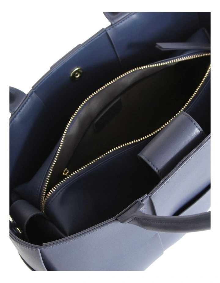 Belle & Bloom Long Way Home Woven Tote In Navy 8 Belle & Bloom Long Way Home Woven Tote In Navy - Image 6