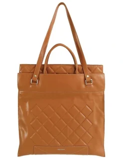 Belle & Bloom Lost Lovers Quilted Leather Tote In Camel 9 Belle & Bloom Lost Lovers Quilted Leather Tote In Camel -Mocha shop 978404050 3 720x928