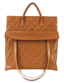 Belle & Bloom Lost Lovers Quilted Leather Tote In Camel 10 Belle & Bloom Lost Lovers Quilted Leather Tote In Camel -Mocha shop 978404050 4 720x928