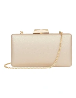 Review Emillie Clutch In Gold Metallic