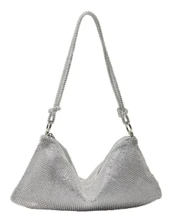 Ravella Bree Bag In Silver Mesh