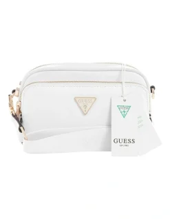 Guess Eco Gemma Crossbody Bag In White