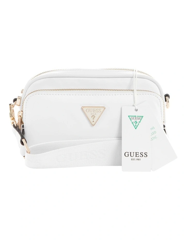 Guess Eco Gemma Crossbody Bag In White 3 Guess Eco Gemma Crossbody Bag In White