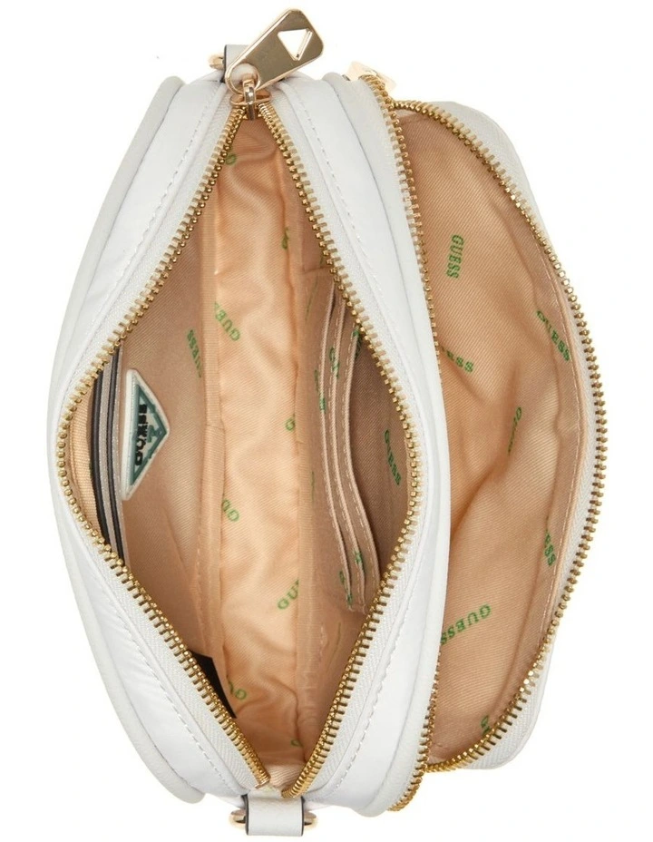 Guess Eco Gemma Crossbody Bag In White 5 Guess Eco Gemma Crossbody Bag In White - Image 3