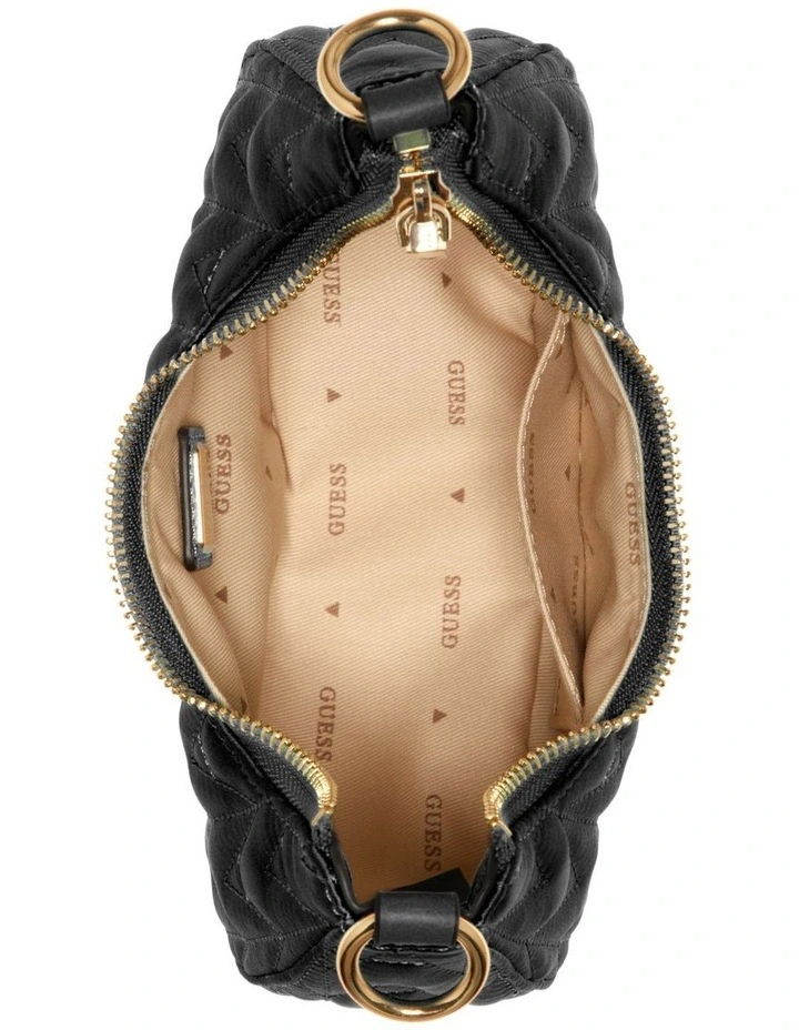 Guess Golden Rock Shoulder Bag In Black 5 Guess Golden Rock Shoulder Bag In Black - Image 3