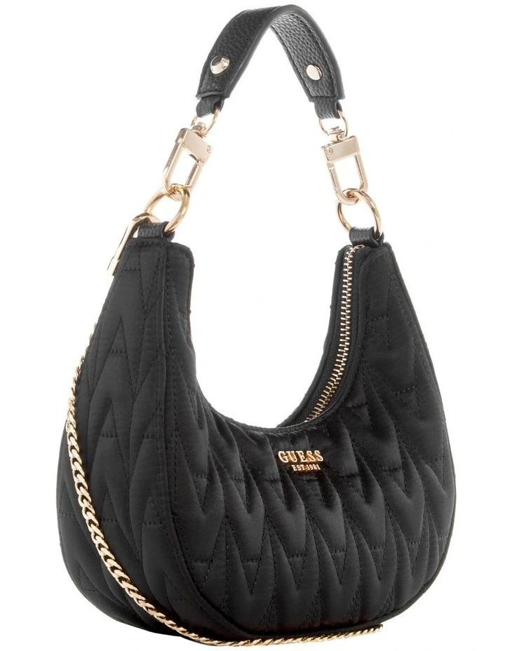 Guess Golden Rock Shoulder Bag In Black 6 Guess Golden Rock Shoulder Bag In Black - Image 4