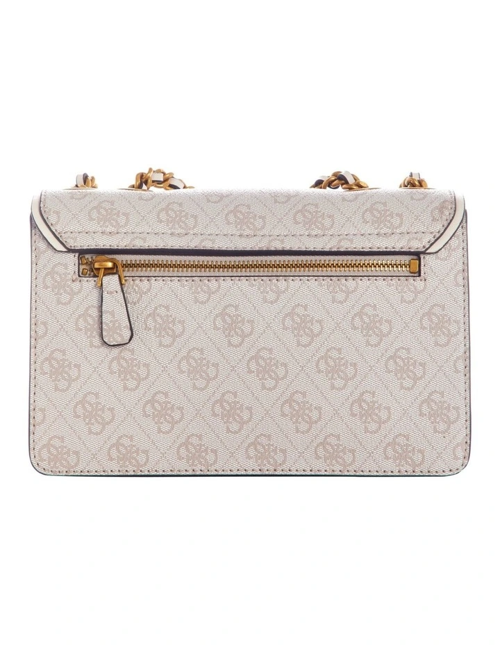Guess Izzy Dove Logo Crossbody Bag In White 4 Guess Izzy Dove Logo Crossbody Bag In White - Image 2