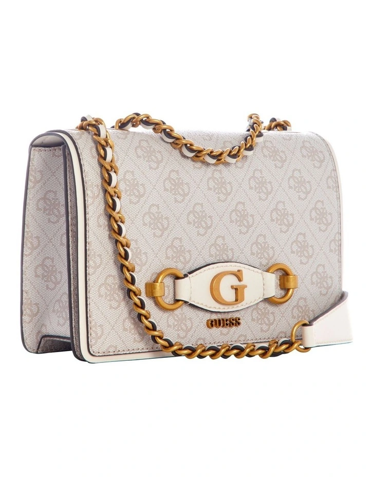 Guess Izzy Dove Logo Crossbody Bag In White 6 Guess Izzy Dove Logo Crossbody Bag In White - Image 4