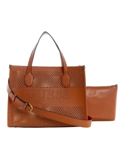 Guess Katey Tote Bag In Cognac