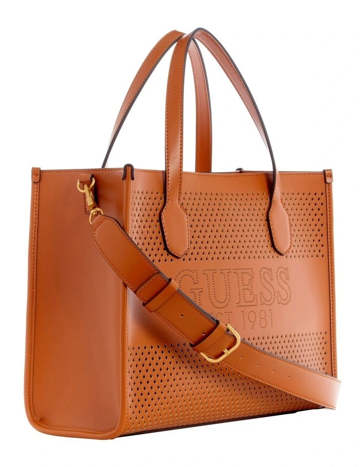 Guess Katey Tote Bag In Cognac 6 Guess Katey Tote Bag In Cognac - Image 4