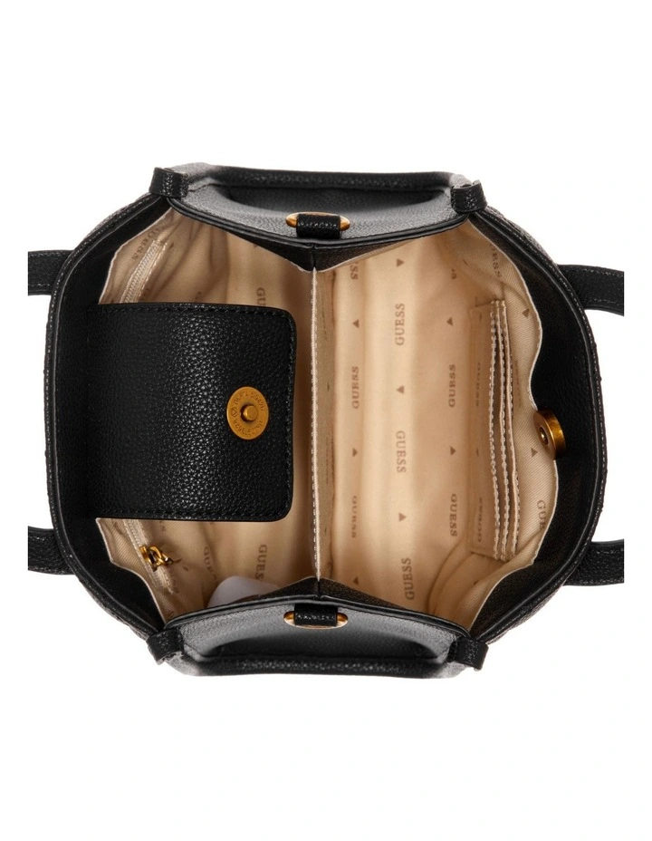 Guess Silvana Tote Bag In Black 4 Guess Silvana Tote Bag In Black - Image 3