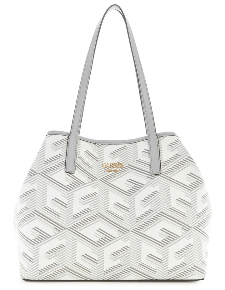 Guess Vikky Logo Tote Bag In Grey 3 Guess Vikky Logo Tote Bag In Grey