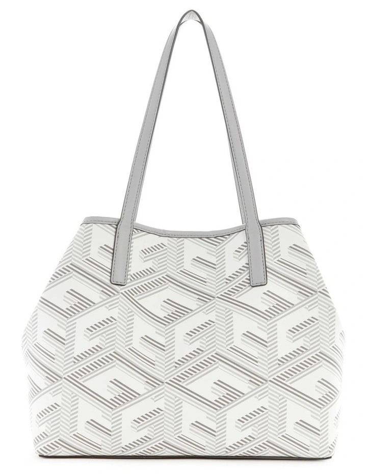 Guess Vikky Logo Tote Bag In Grey 4 Guess Vikky Logo Tote Bag In Grey - Image 2