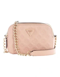 Guess Noelle Crossbody Bag In Pale Rose