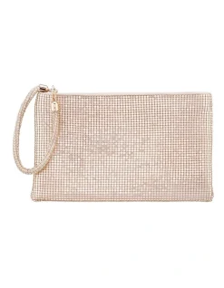 Pink Inc Bergman Bag In Gold Mesh
