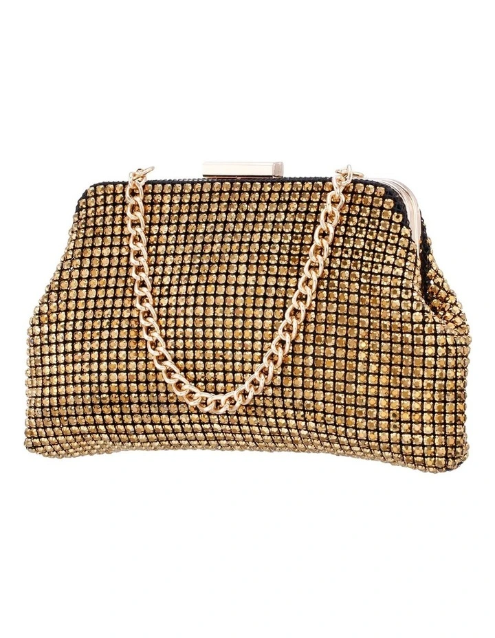 NINA Marilyn Bag In Gold Crystal Mesh 4 NINA Marilyn Bag In Gold Crystal Mesh - Image 2