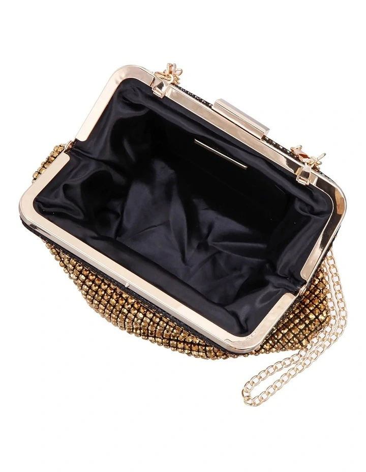 NINA Marilyn Bag In Gold Crystal Mesh 5 NINA Marilyn Bag In Gold Crystal Mesh - Image 3