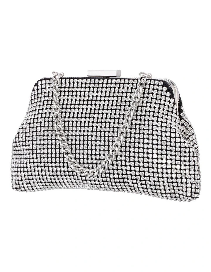 NINA Marilyn Bag In Silver Crystal Mesh 4 NINA Marilyn Bag In Silver Crystal Mesh - Image 2