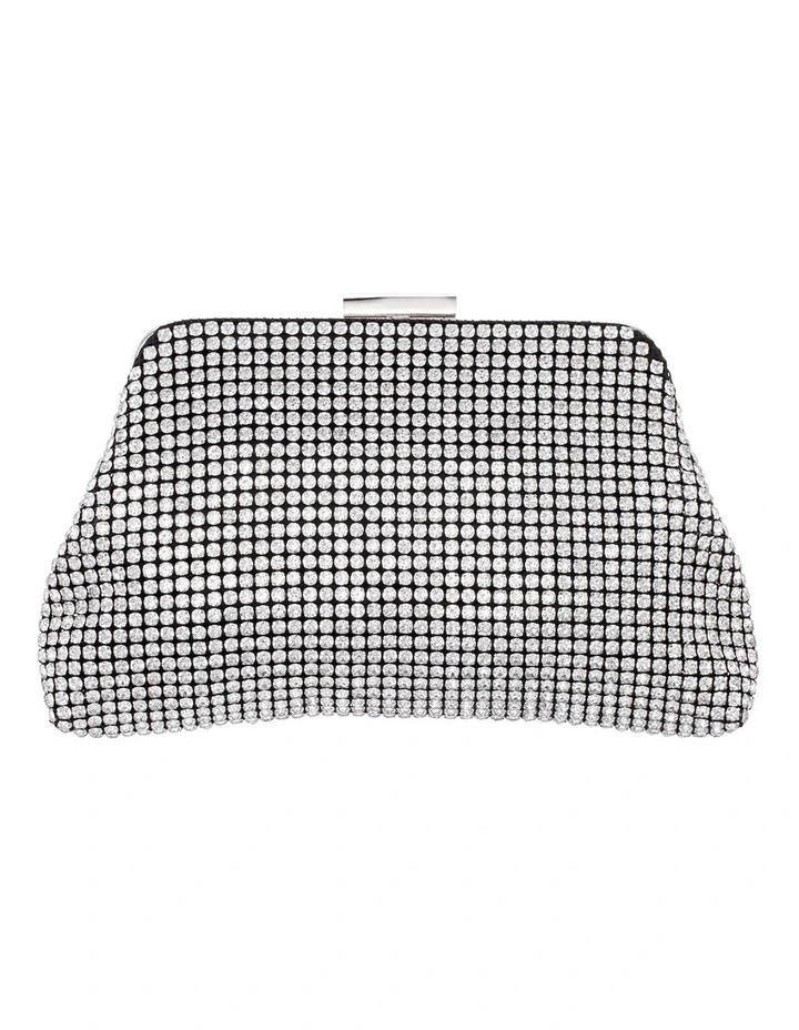 NINA Marilyn Bag In Silver Crystal Mesh 6 NINA Marilyn Bag In Silver Crystal Mesh - Image 4