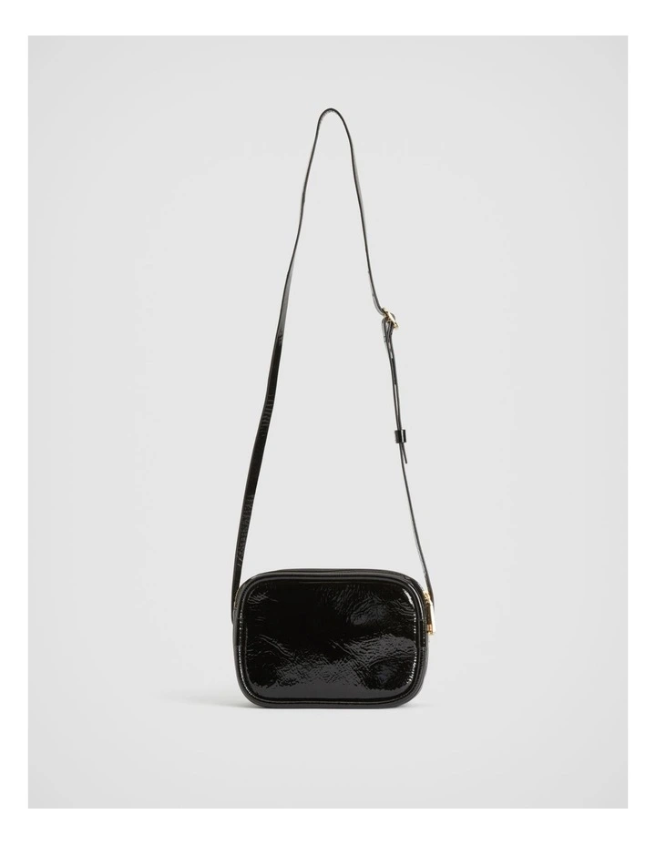 Witchery Leather Patent Camera Bag In Black Patent 7 Witchery Leather Patent Camera Bag In Black Patent - Image 5